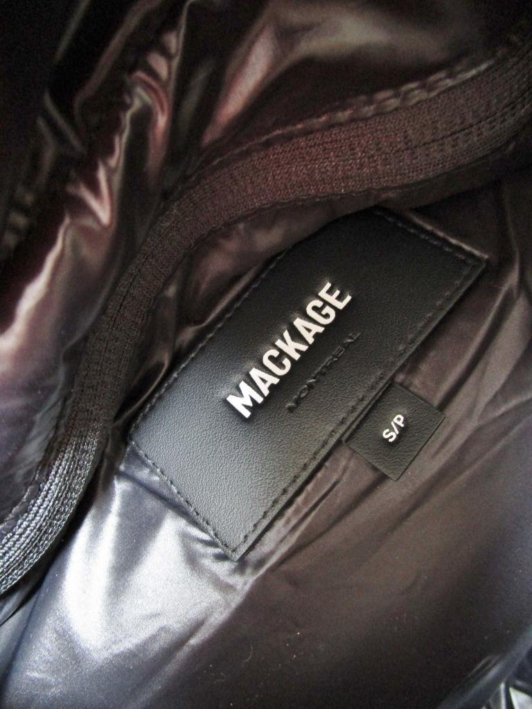 【送料込】新品タグ付き☆MACKAGE　マッカージュ　ダウン　ブラック　Sサイズ/n958172_画像8