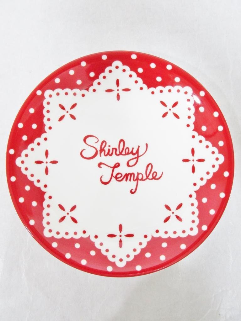 [送料込][未使用品][キッズ/子供] Shirley Temple シャーリーテンプル クリスマスプレート2枚セット 赤レッド×オフホワイト 食器 /n472111_画像2