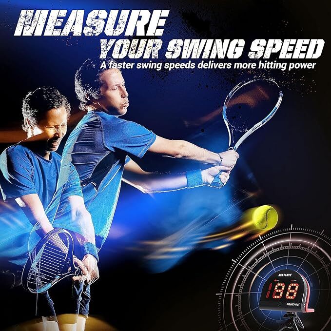 テニスレーダーガン スピードセンサー (ハンズフリー) ボールスピードを測定 トレーニング補助_画像3