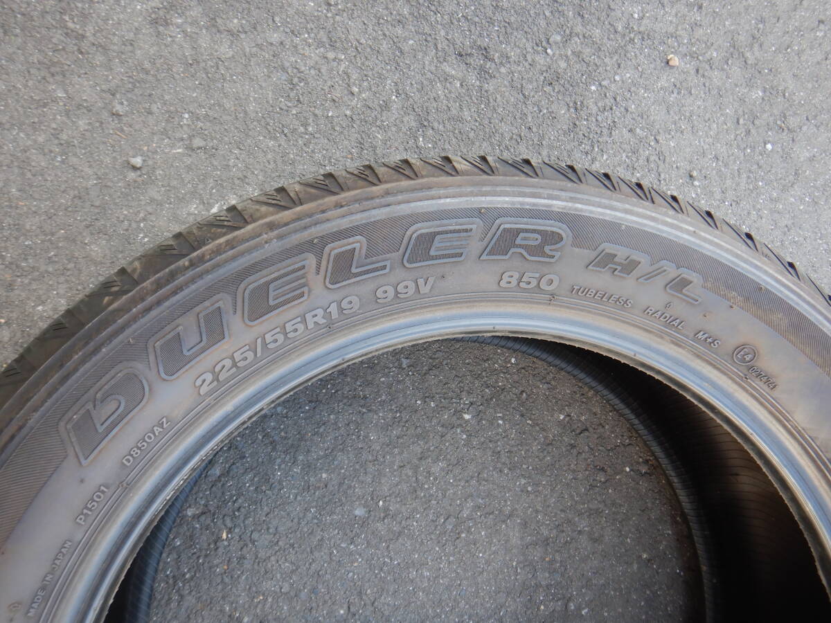 ★BS DUELER H/L 夏タイヤ★225/55R19 99V 残り溝:7部山以上 2021年製 2本 MADE IN JAPAN_画像5