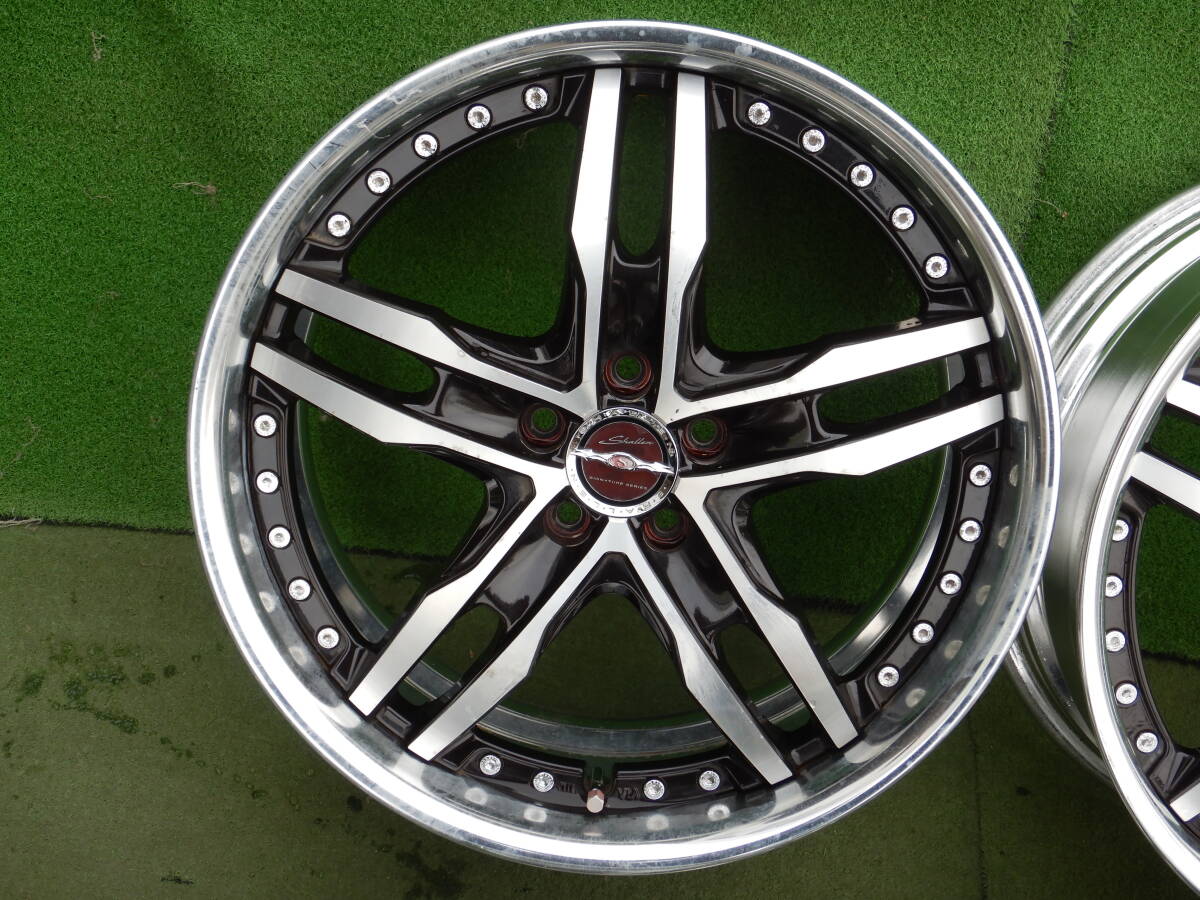 ★ENKEI AME SHALLEN 深リム★18×7.5JJ OFF:+48 PCD100-5H ハブ径；73mm 2本の表リムに歪みあり 4本 MADE IN JAPAN_画像5