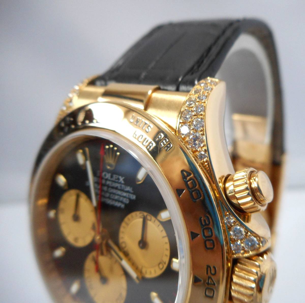 ROLEX Rolex Daytona rug watch stem cover . after diamond processing does K18 41mm pure gold 11651916528G116523G 116515 WG day date 