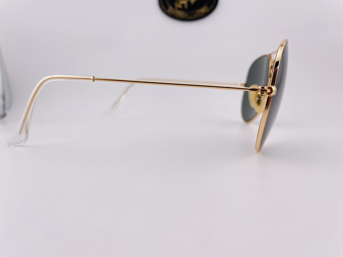 QA45 レイバン ティアドロップ RB-3025 イタリア製　AVIATOR G-15 付属品完備　RayBan サングラス ゴールド アイウェア _画像3