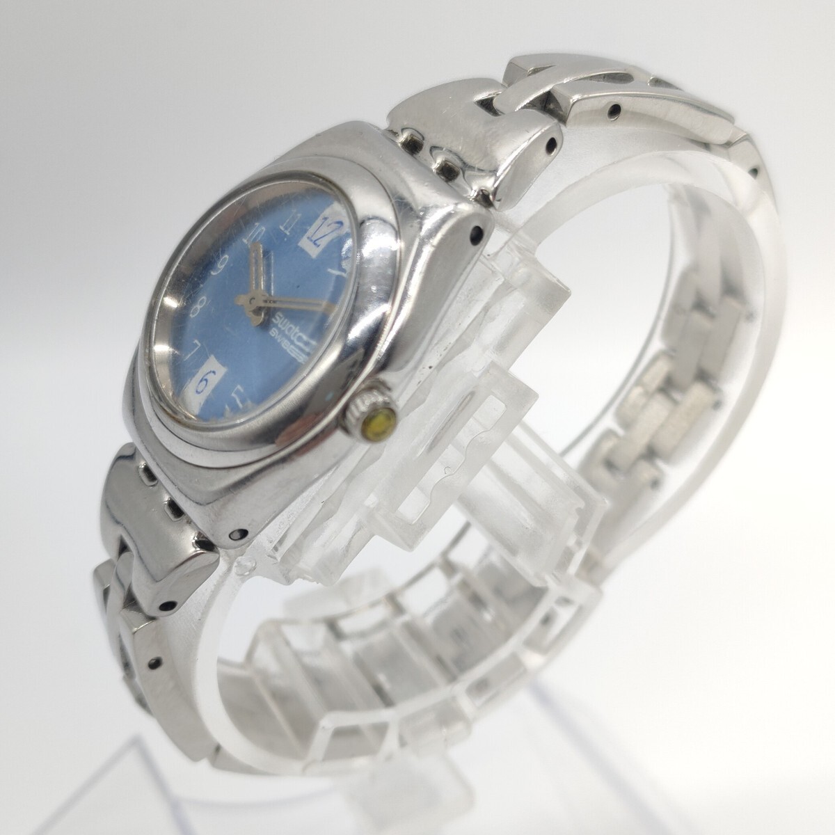 Swatch IRONY レディース 腕時計 時計 スウォッチ アイロニー AG 2002 SWISS クォーツ クオーツ QUARTZ 2針 アナログ 青文字盤 SCH 79_画像3