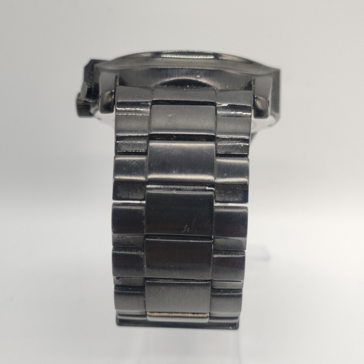 91 DIESEL メンズ 腕時計 時計 ディーゼル DZ-4180 クオーツ QUARTZ クロノグラフ 黒文字盤 3針 アナログ 10BAR ONLY THE BRAVE SCHの画像5