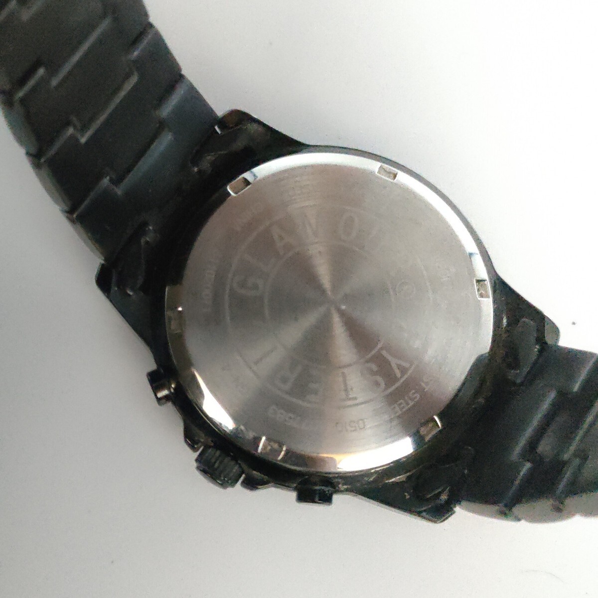 ★ レア ★ 96 HYSTERIC GLAMOUR メンズ 腕時計 時計 ヒステリックグラマー クロノグラフ 0510-S077583 GN-4-S QUARTZ 3針 カレンダー SCH_画像8