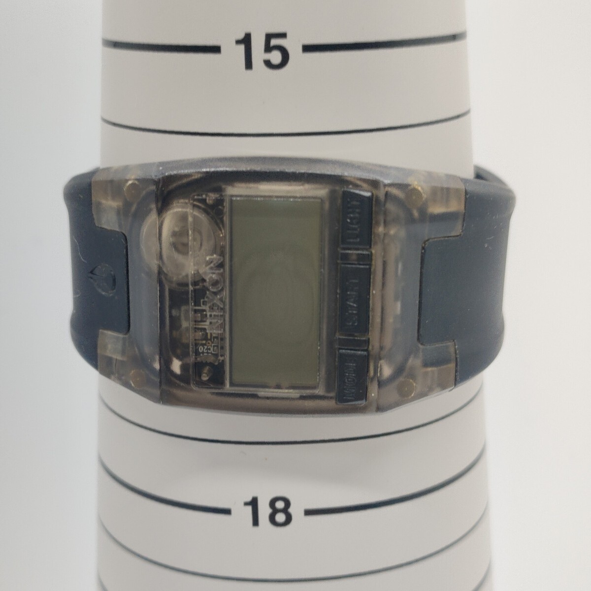 98 NIXON メンズ 腕時計 時計 ニクソン THE COMP S LAY LOW クオーツ クォーツ QUARTZ 100M 防水 デジタル ブラック スケルトン SCHの画像6