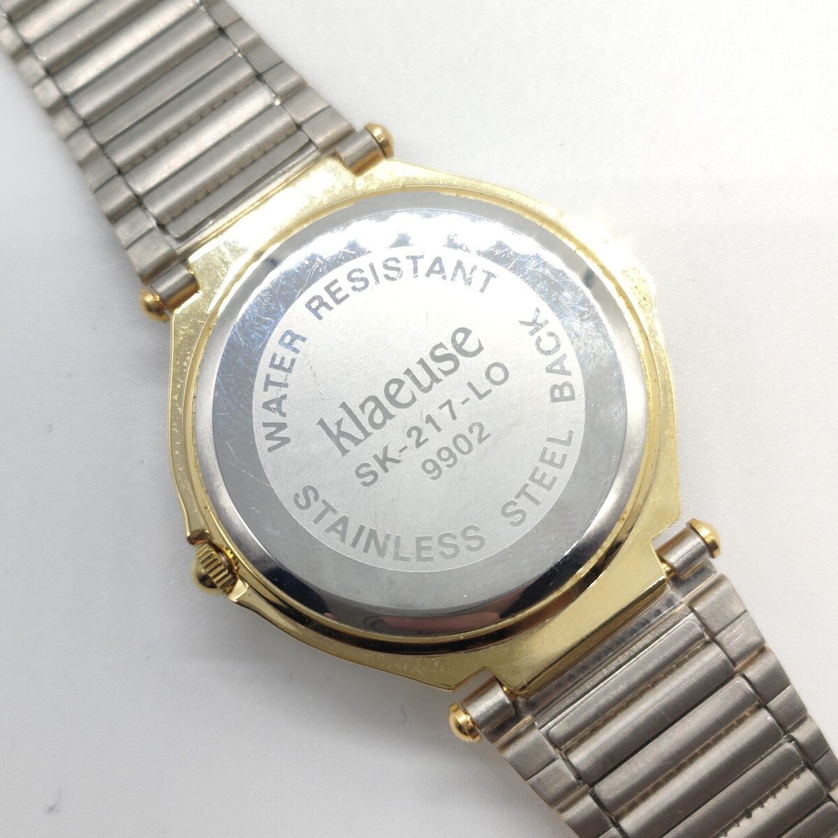 117 klaeuse レディース 腕時計 時計 クロイゼ SK-217-LO クオーツ クォーツ QUARTZ ゴールド ストーン 3針 アナログ シェル文字盤 SCHの画像7