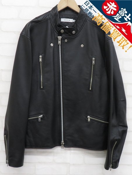 3J3841/未使用品 nonnative RIDER BLOUSON SHEEP LEATHER WITH GORE-TEX WINDSTOPPER NN-J4304 ノンネイティブ レザーライダース_画像1