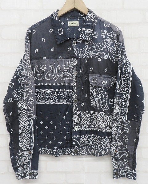 8T0490/KAPITAL Bandana Patchwork 1st Jacket K1904LJ077 キャピタル バンダナパッチワークファーストジャケット_画像2