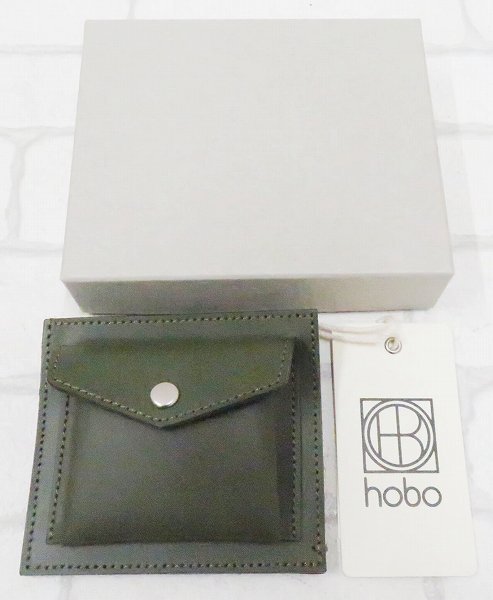 2A7375/未使用品 hobo スムースカウレザーコンパクトウォレット HB-W4102 ホーボー 財布_画像2