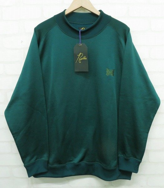 8T0776/未使用品 Needles ロングスリーブモックネックTシャツ NS258 ニードルズ_画像2