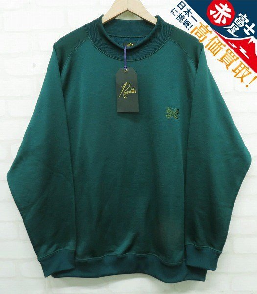 8T0776/未使用品 Needles ロングスリーブモックネックTシャツ NS258 ニードルズ_画像1