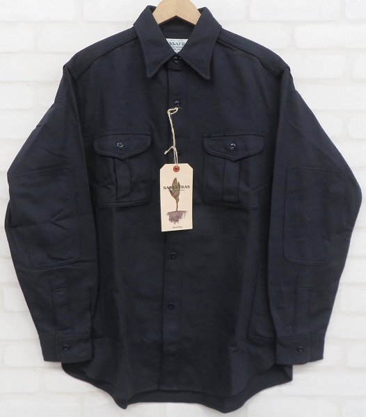 8T0747/未使用品 SASSAFRAS Botanical Scout Shirt SF-221957 ササフラス ボタニカルスカウトシャツ_画像2