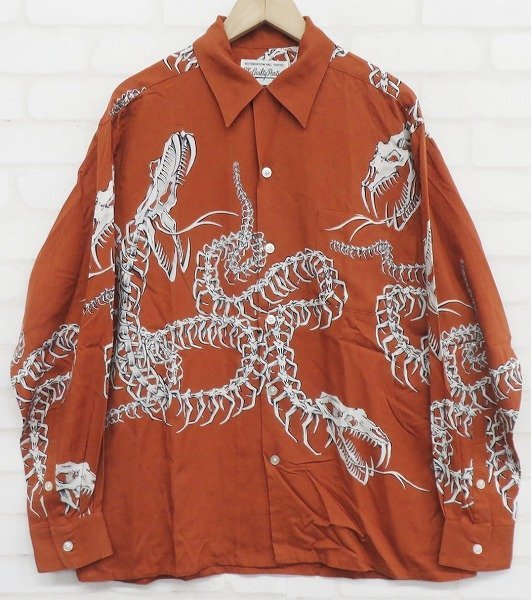 WACKO MARIA ワコマリア Tシャツ・カットソー 赤 3300824S0030 Yahoo!オークション - 8T0404/WACKO MARIA HAWAIIAN SHIRT L/S