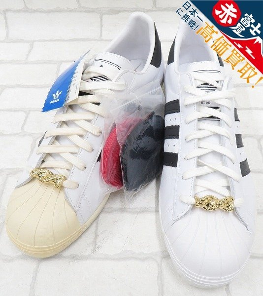 2S8973/未使用品 adidas SUPERSTAR 80s My adidas LIMITED 1986足限定 G48910 RUNDMC アディダス スーパースターの画像1