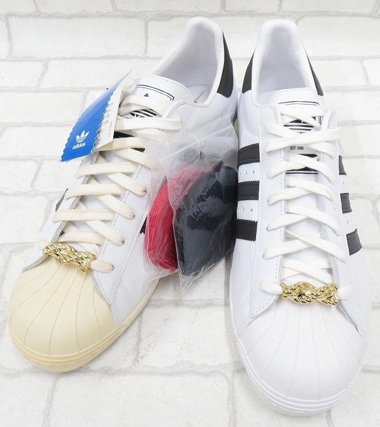 2S8973/未使用品 adidas SUPERSTAR 80s My adidas LIMITED 1986足限定 G48910 RUNDMC アディダス スーパースターの画像2