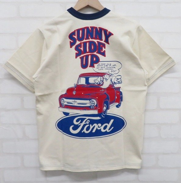 8T0617【クリックポスト対応】未使用品 BOOTLEGGERS FORD SUNNY SIDE UP 半袖Tシャツ ブートレガーズ フォード_画像2