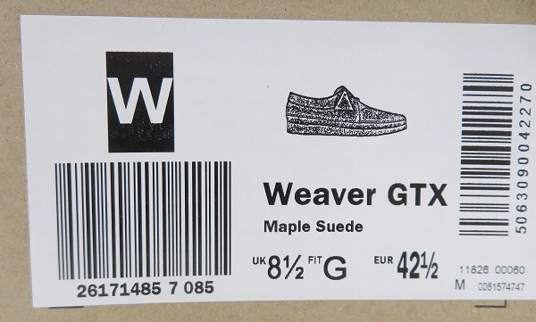 2S9071/未使用品 Clarks Weaver GTX クラークス ウィーバー ゴアテックスの画像8