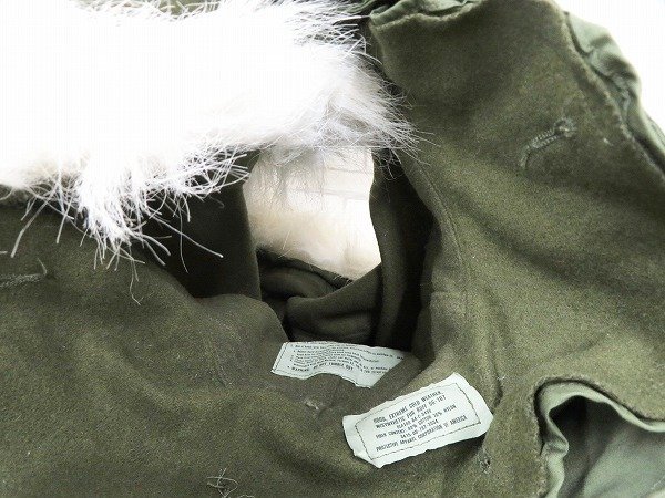 1H6856/ the US armed forces the truth thing 84 year made W/SYNTHETIC FUR RUFF OG-107 M-65 protection against cold hood 