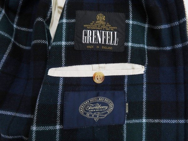 8T0231/GRENFELL GOLFER ジップジャケット 黒タグ 英国製 グレンフェル ゴルファー ビンテージの画像4