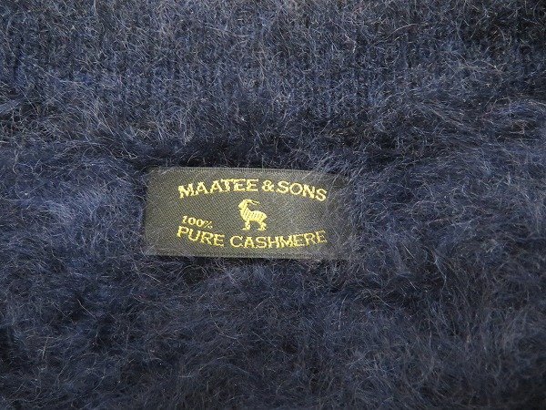 8T0509/MAATEE&SONS カシミヤシャギーセーター MT3303-0107 マーティーアンドサンズ ニット_画像4