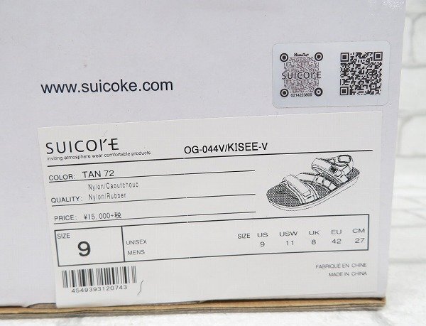 2S8903-1/新品 スイコック OG-044V/KISEE-V サンダル SUICOKE_画像8