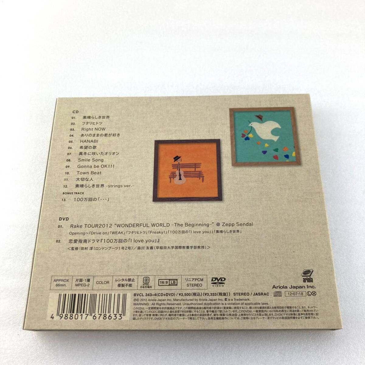 CD　564　Rake　WONDERFUL WORLD　DVD_画像2