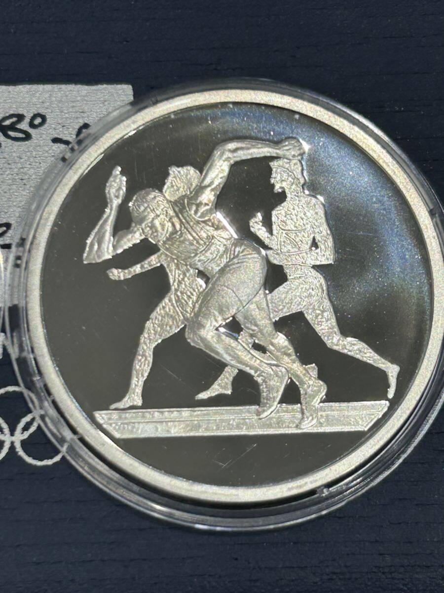 ATHENSアテネ五輪2004 プルーフ銀貨 10ユーロ銀貨2枚 オリジナルケース付き_画像6