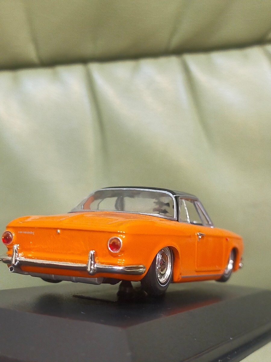 MINICHAMPS VW カルマンギア タイプ３ 1966 オレンジ ローダウン改 ミニチャンプスの画像6