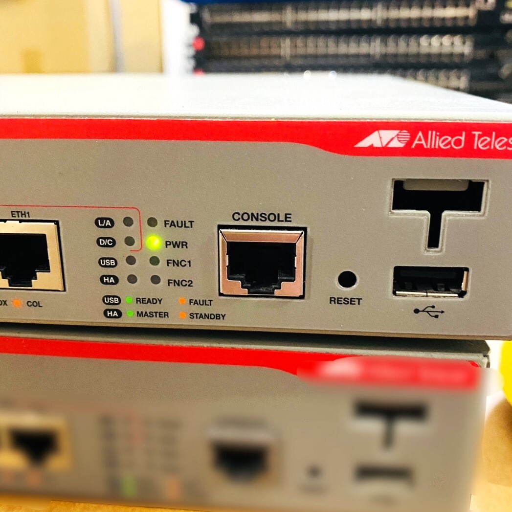 △007【通電OK】 Allied Telesis AT-AR2050V VPN アクセス ルーター AR2000 Series RoHS対応 ファイアウォール IPv6 IPv4 アライドテレシスの画像2