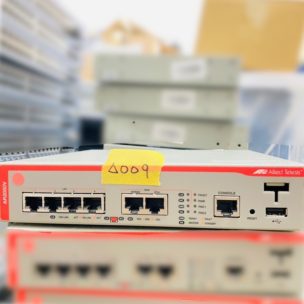 △009【通電OK】 Allied Telesis AT-AR2050V VPN アクセス ルーター AR2000 Series RoHS対応 ファイアウォール IPv6 IPv4 アライドテレシスの画像4