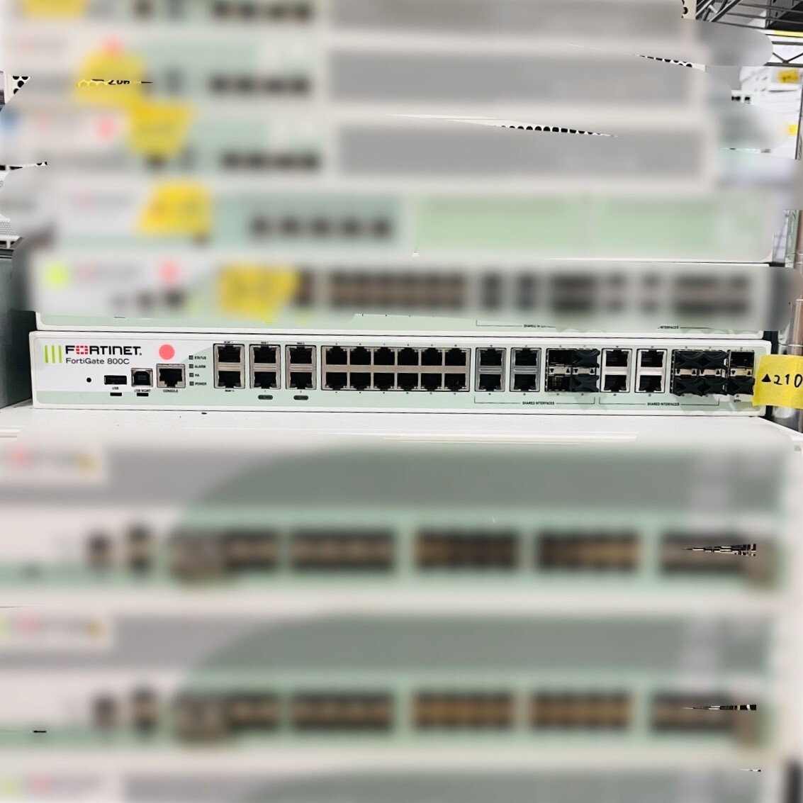 ▲210【通電OK】 Fortinet FortiGate 800C FG-800C セキュリティ 共有 RJ45/SFP ギガビットイーサネット 情報漏洩防止 フォーティネットの画像2