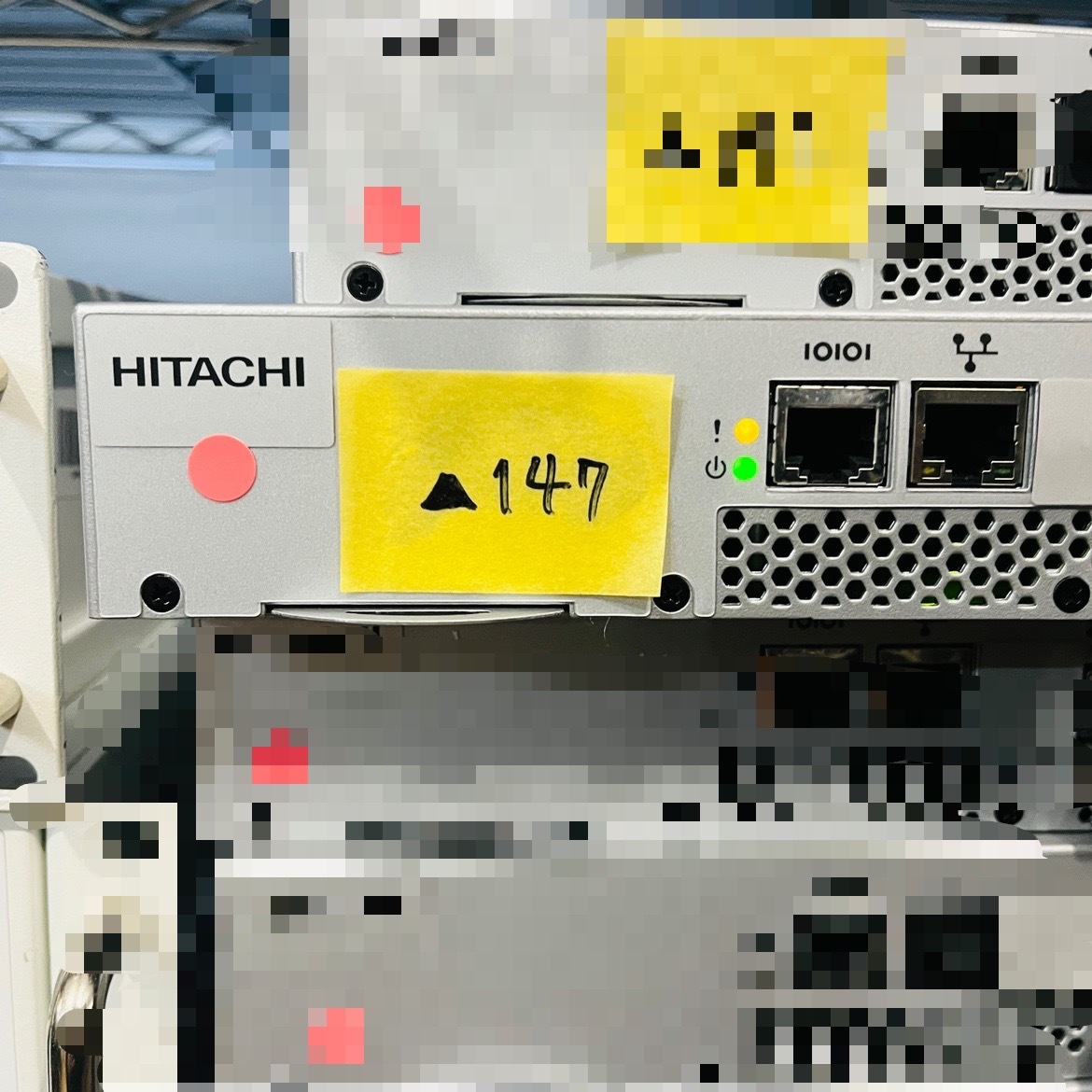 ▲147【通電OK】HITACHI HP-4990-SW360H ファイバーチャネルスイッチ Brocade Communications Systems Brocade300 日立 ブロケード_画像1