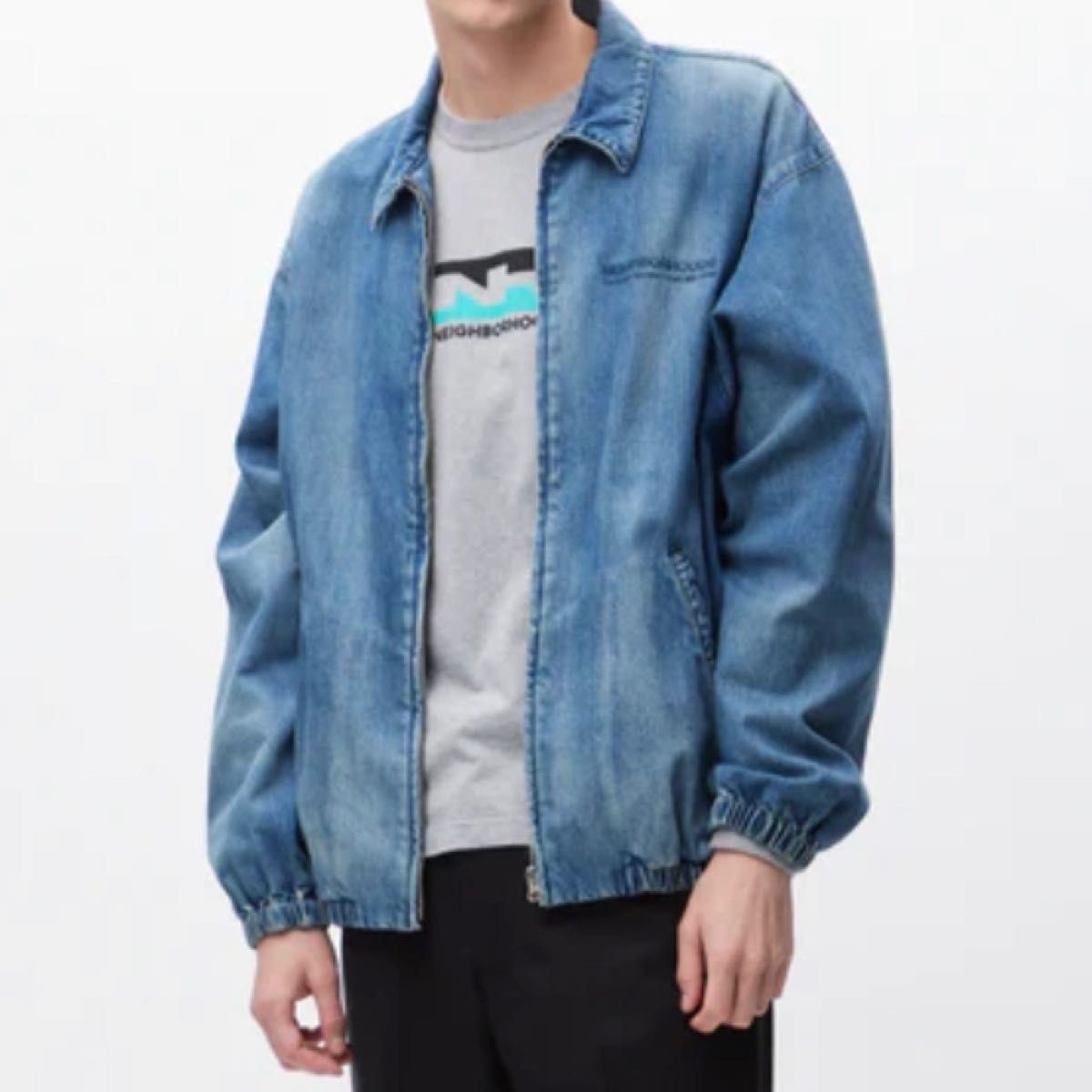 WASHED DENIM ZIP WORK JACKET 2024 neighborhood WASHED DENIM ZIP WORK JACKET 2024 neighborhood