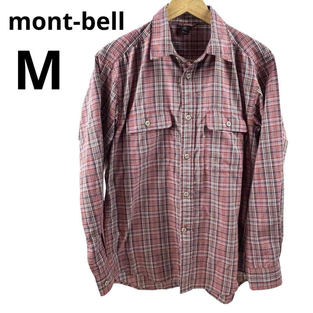 mont-bell モンベル チェックシャツ Mサイズの画像1
