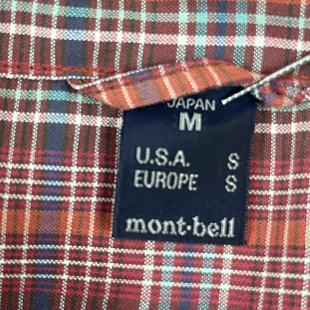 mont-bell モンベル チェックシャツ Mサイズの画像6