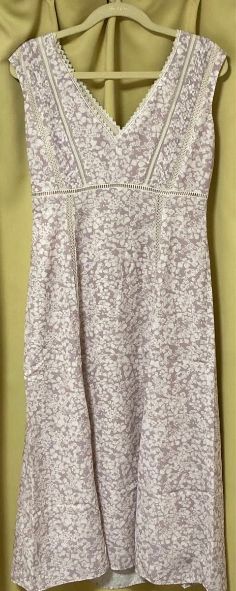 her lip to Lace Trimmed Floral Dress - mauve|Yahoo!フリマ her lip to Lace Trimmed Floral Dress - mauve|Yahoo!フリマ