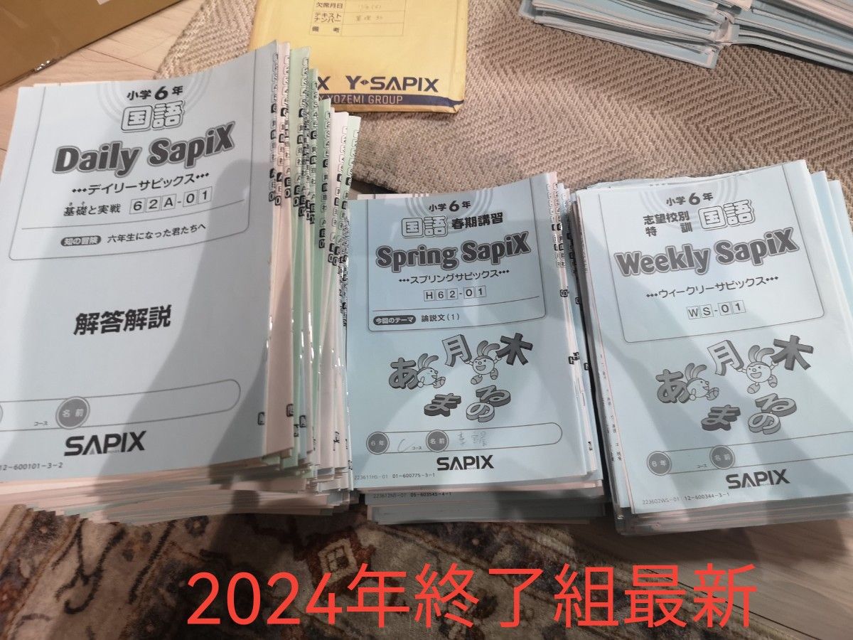 サピックス sapix 6年 2023年最新 国語 テキスト デイリー サピックス sapix 6年 2023年最新 国語 テキスト デイリー