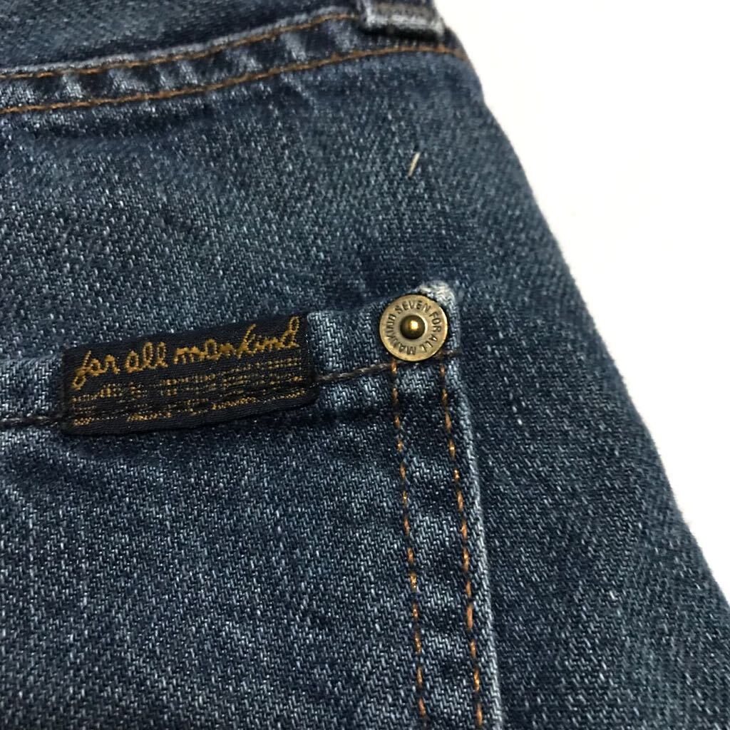 7 For All Mankind/Made in USA/Slimmy/Straight Jeans/W34/セブンフォーオールマンカインド/スライミー/デニムパンツ/ダメージ/スキニーの画像7