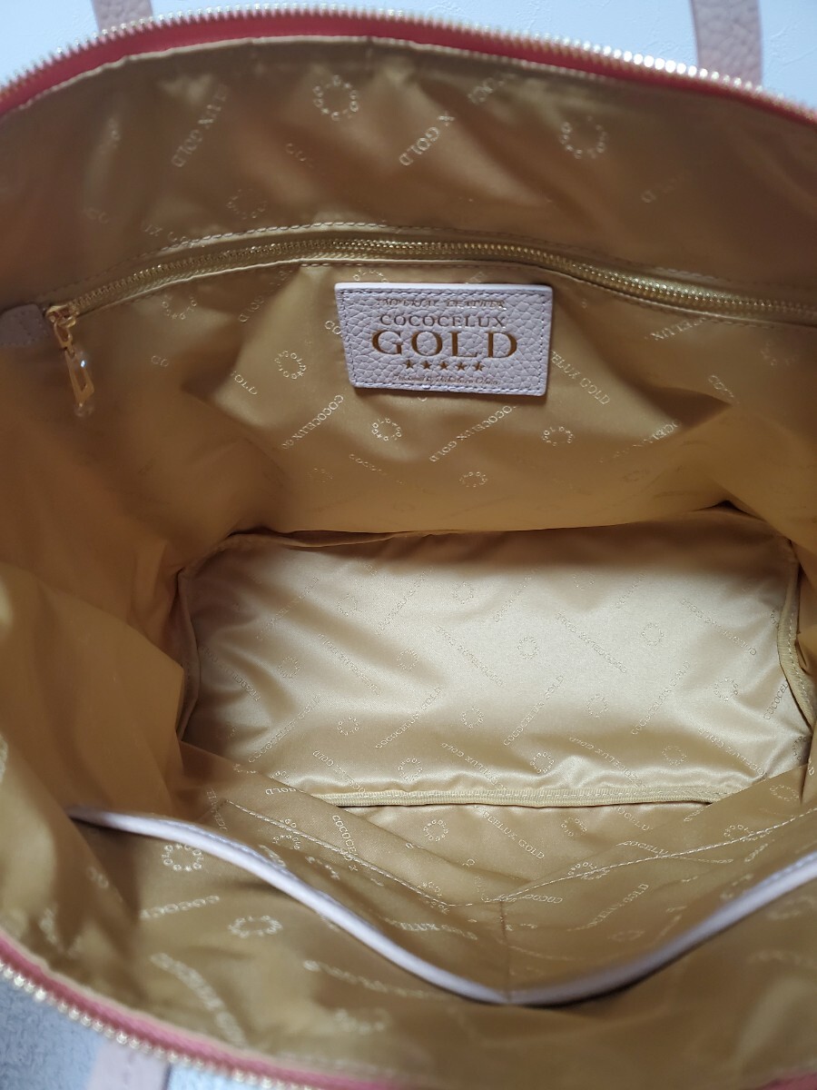COCOCELUX GOLD　ココセリュクス ゴールド トートバッグ　保存袋付