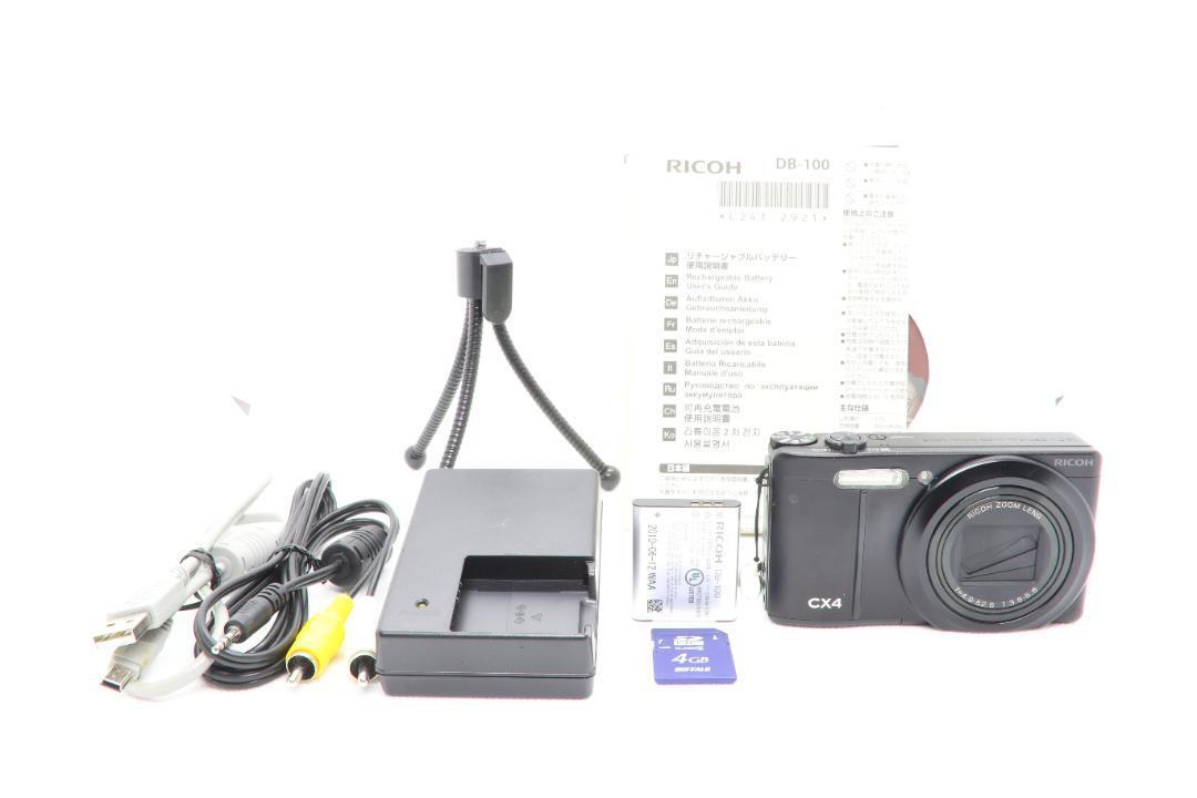 【B2085】 RICOH CX4 ブラック リコー_画像1