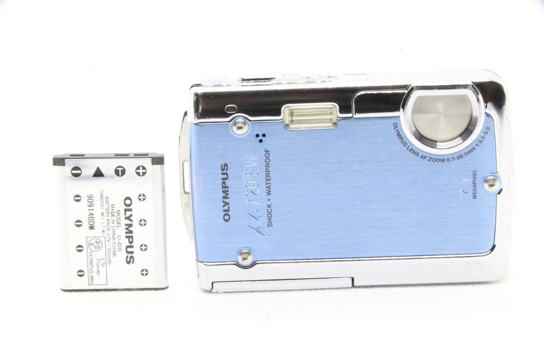 【B2199】 OLYMPUS 720 SW ブルー オリンパス ミュー