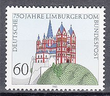 西ドイツ 1985年未使用NH ドイツの都市/リンブルク/大聖堂#1250_画像1