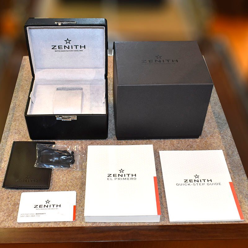 Zetton[ box / written guarantee attaching .] Zenith ZENITH L plimero Chrono master full open 03.2153.400/78.C813 38mm regular price 1,133,000 jpy 