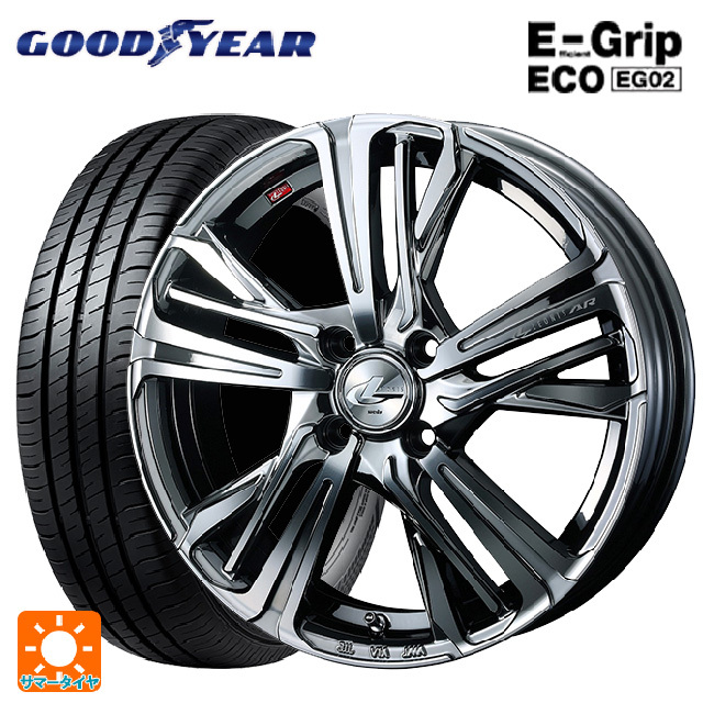 サマータイヤホイール4本セット 165/60R15 77H グッドイヤー エフィシェントグリップ エコ EG02 # ウェッズ レオニス AR 15-4.5J 　_画像1