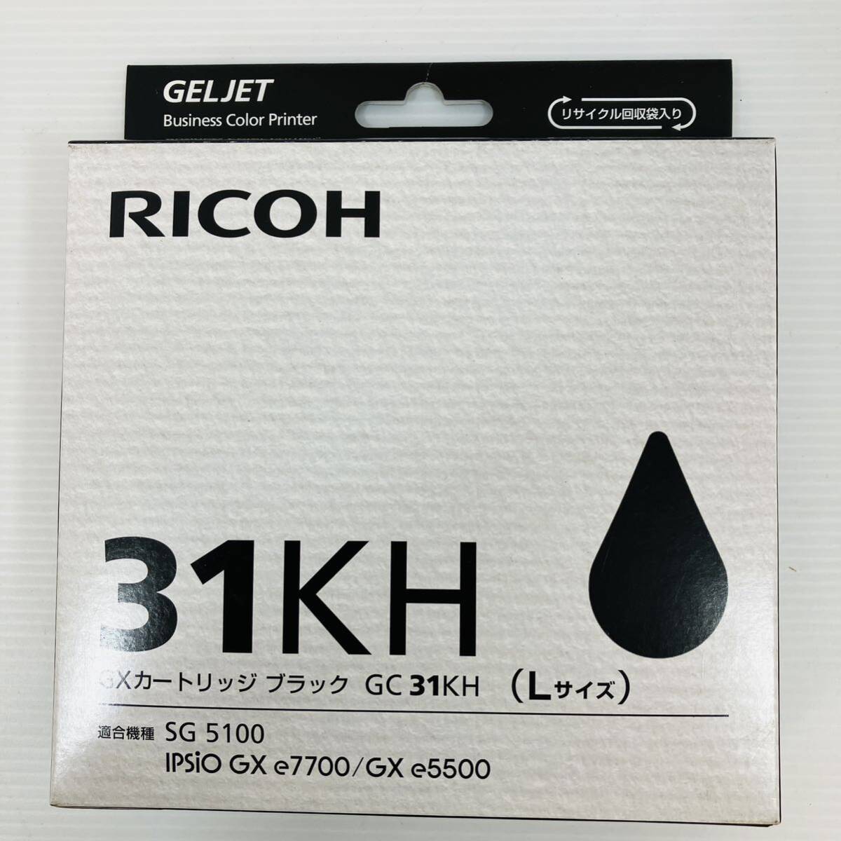 Z217★未使用 リコー トナー 31KH GC31KH GXカートリッジ Lサイズ ブラックSG5100 GXe7700 e5500★2021年3月RICOH_画像1