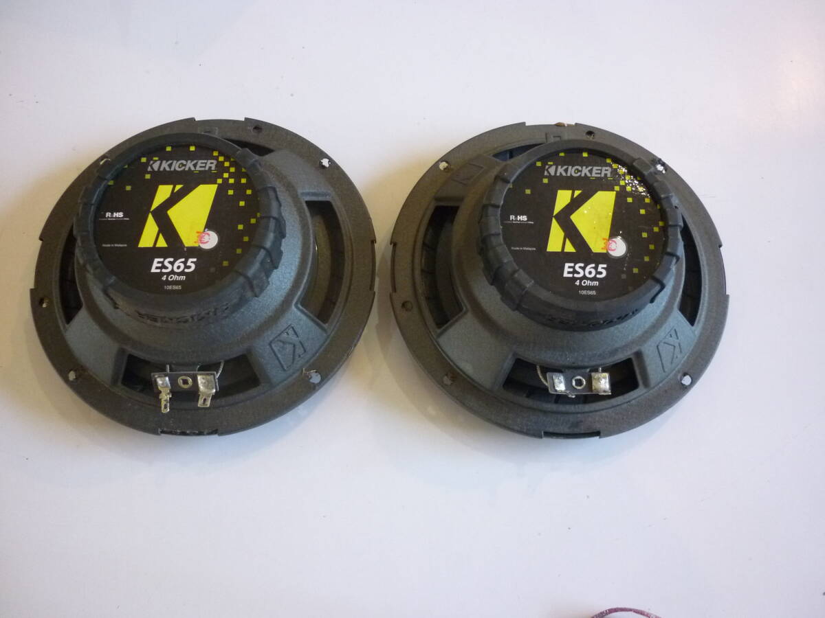 高音質 KICKER ES65 16.5cm コアキシャルスピーカーの画像5