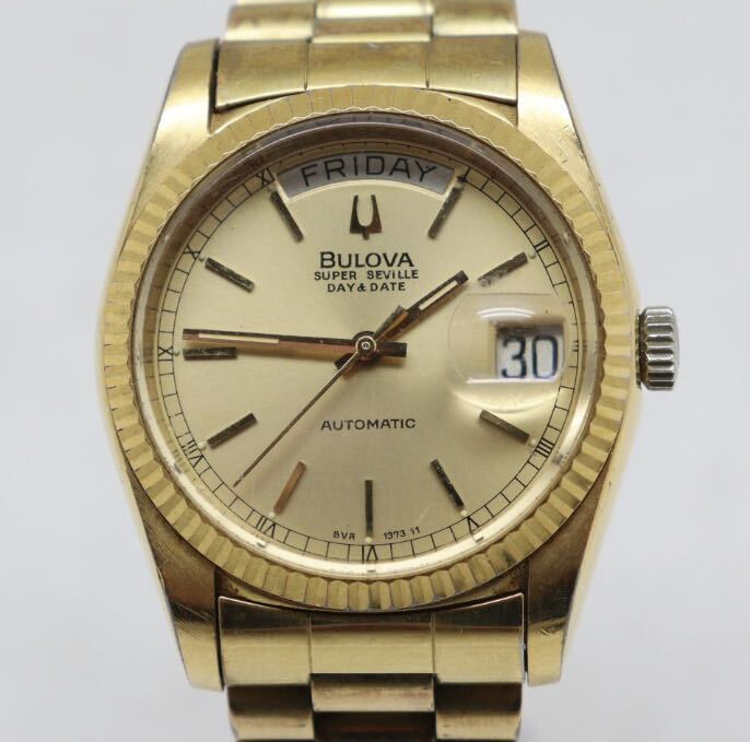 ブローバ/BULOVA/スーパーセビル/SUPER SEVILLE/デイデイト/メンズ/自動巻き/AT_画像1