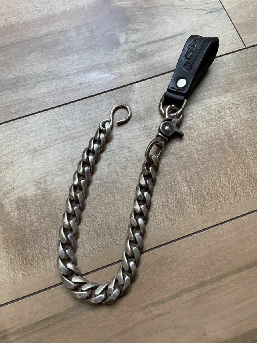 極上！ クロムハーツ CHROME HEARTS キーリング レザー 検) ウォレットチェーン キーホルダー キーチェーン TIFFANY エルメス ティファニー_画像9